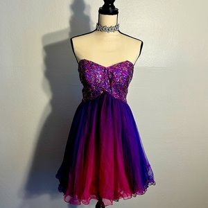Fun Juniors Purple Cocktail Dress